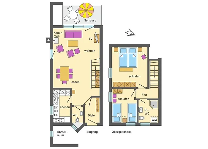 Vakantiehuis Freesenbruch Reihenhaus 8 - Zum